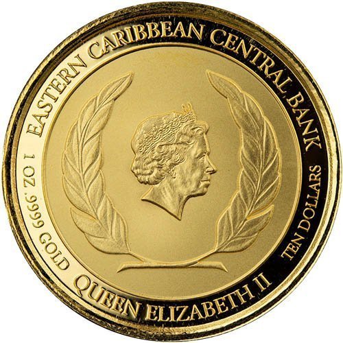 Buy 2021 1 oz EC8 Gold St. Lucia Coin (BU) - Image 2
