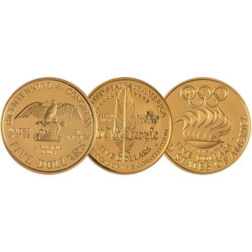 Buy $5 US Mint Commemorative Gold Coin (Random Year, Varied Condition) - Image 3