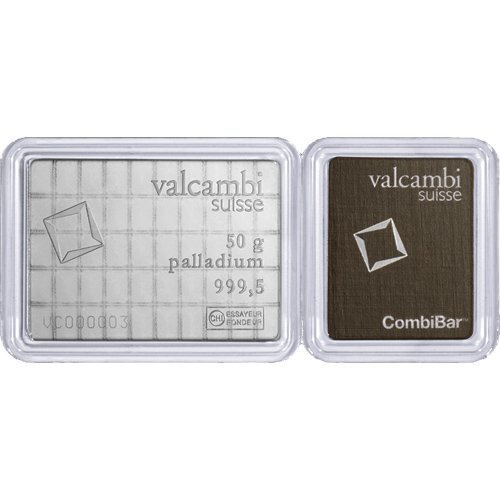 Buy 50 Gram Valcambi Palladium CombiBar (50x1g, w/ Assay) - Image 3
