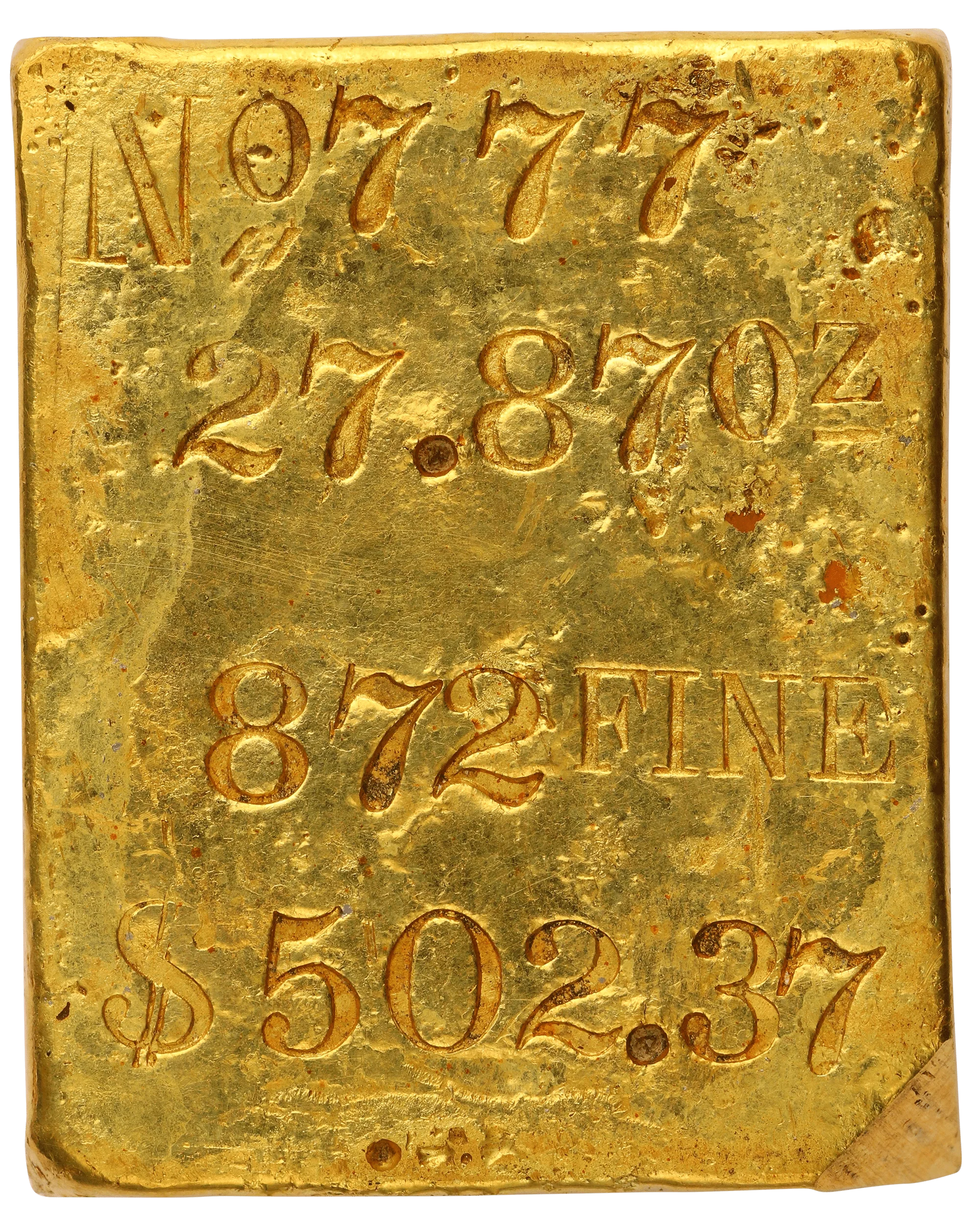 Buy 98.29 oz SS Central America Kellogg and Humbert Assayers Gold Bar - Image 2