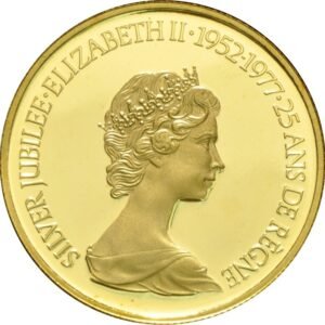 1977 Canadian $100 1/2 oz Proof Gold Coin QEII silver Jubilee Boxed