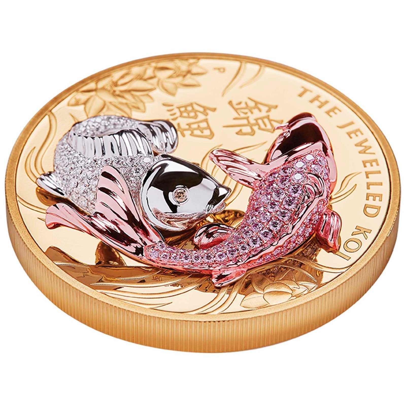 2022 10 oz Proof Jewelled Koi Gold Coin - Image 4