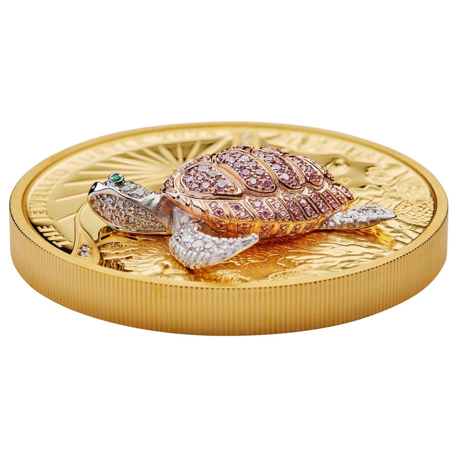 2024 10 oz Proof Jewelled Turtle Gold Coin - Image 5